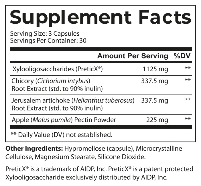Improbiome supplement facts