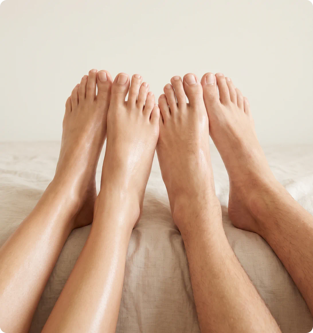 Clear, healthy-looking toenails